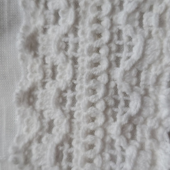 True Craft white sleeveless top lace trim  2X 100 % viscose - Picture 6 of 10